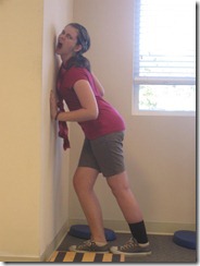 The hilarious Emma having fun at physical therapy.